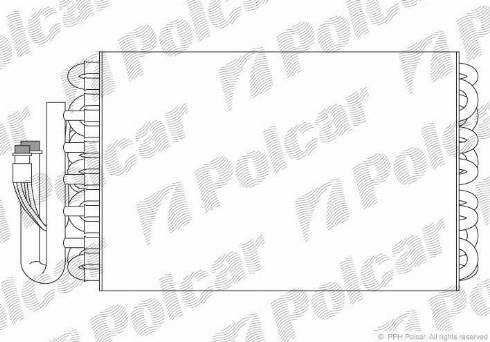 Polcar 2007P8-1 - Évaporateur climatisation cwaw.fr