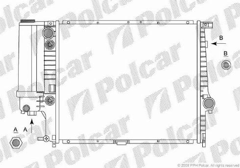 Polcar 201408-1 - Radiateur, refroidissement du moteur cwaw.fr