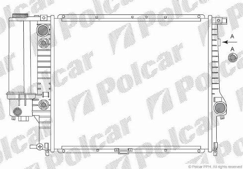 Polcar 201408A1 - Radiateur, refroidissement du moteur cwaw.fr