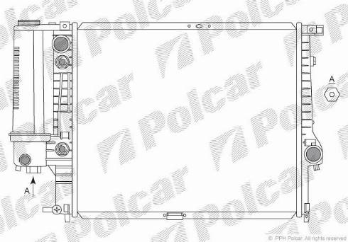 Polcar 201508 - Radiateur, refroidissement du moteur cwaw.fr