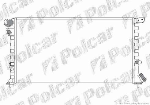 Polcar 2350084X - Radiateur, refroidissement du moteur cwaw.fr