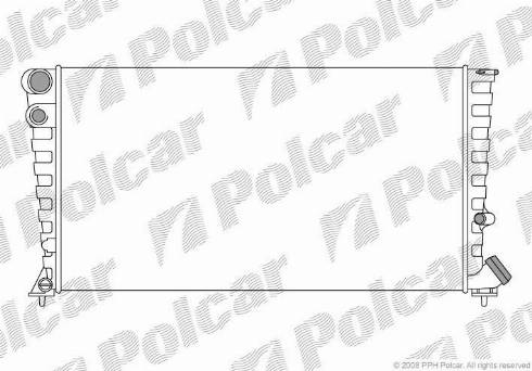 Polcar 235008-4 - Radiateur, refroidissement du moteur cwaw.fr