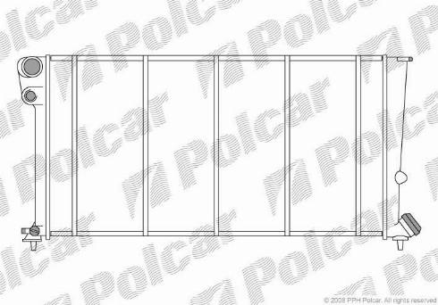 Polcar 2350085X - Radiateur, refroidissement du moteur cwaw.fr