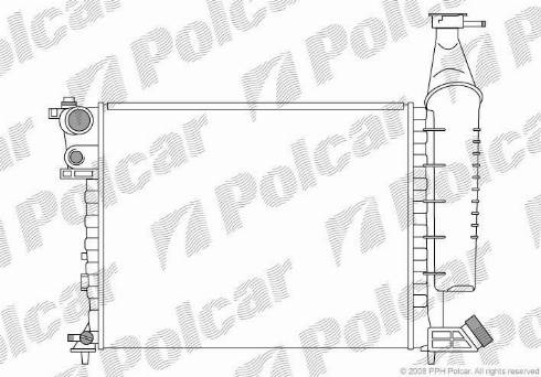 Polcar 2350081X - Radiateur, refroidissement du moteur cwaw.fr