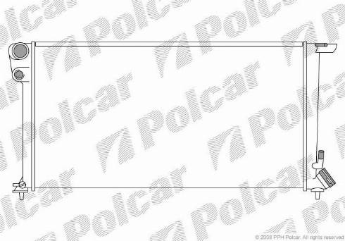 Polcar 2350088X - Radiateur, refroidissement du moteur cwaw.fr