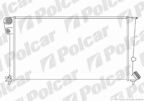 Polcar 2350083X - Radiateur, refroidissement du moteur cwaw.fr