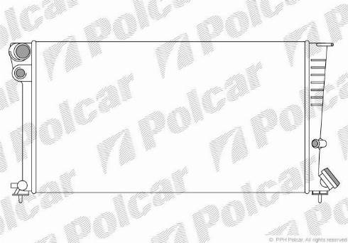 Polcar 235008-3 - Radiateur, refroidissement du moteur cwaw.fr