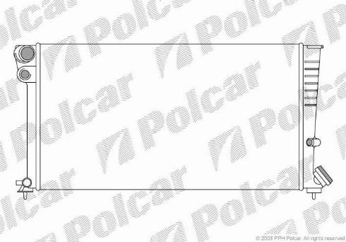 Polcar 235008A4 - Radiateur, refroidissement du moteur cwaw.fr