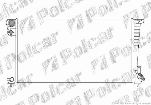 Polcar 235008A7 - Radiateur, refroidissement du moteur cwaw.fr