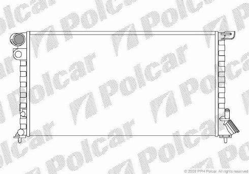 Polcar 235008-A - Radiateur, refroidissement du moteur cwaw.fr