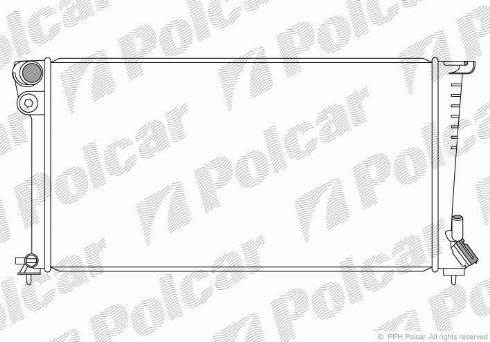 Polcar 235008 - Radiateur, refroidissement du moteur cwaw.fr