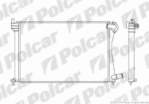 Polcar 2300082X - Radiateur, refroidissement du moteur cwaw.fr