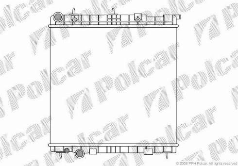 Polcar 231508-4 - Radiateur, refroidissement du moteur cwaw.fr