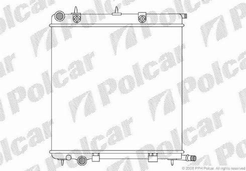 Polcar 2315082X - Radiateur, refroidissement du moteur cwaw.fr