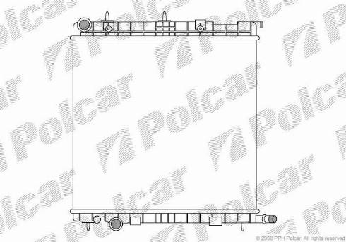 Polcar 231508-2 - Radiateur, refroidissement du moteur cwaw.fr