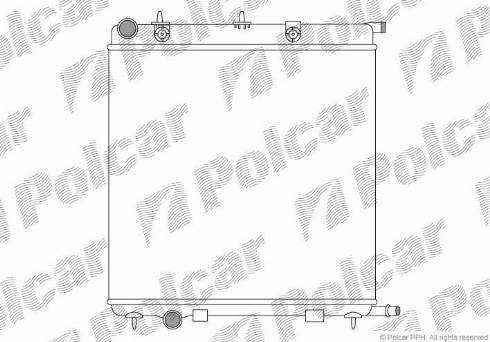 Polcar 231508A2 - Radiateur, refroidissement du moteur cwaw.fr