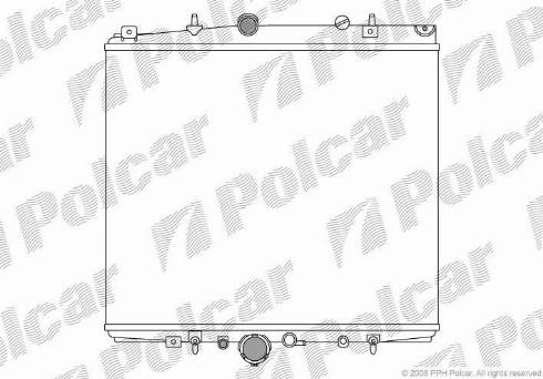 Polcar 2381081X - Radiateur, refroidissement du moteur cwaw.fr