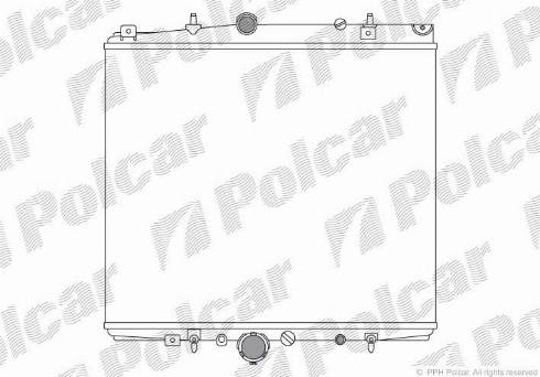 Polcar 238108A2 - Radiateur, refroidissement du moteur cwaw.fr