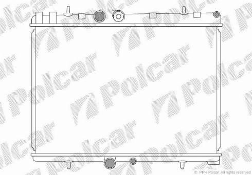 Polcar 233308-1 - Radiateur, refroidissement du moteur cwaw.fr