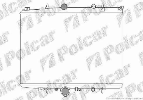 Polcar 233208-4 - Radiateur, refroidissement du moteur cwaw.fr