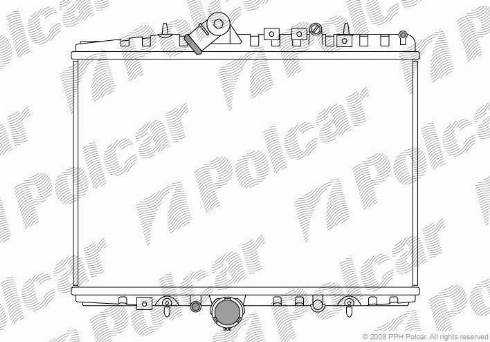 Polcar 233208-5 - Radiateur, refroidissement du moteur cwaw.fr