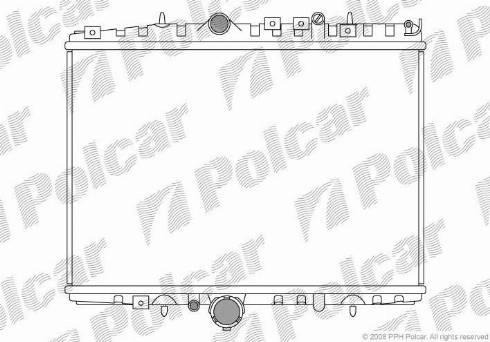 Polcar 2332086X - Radiateur, refroidissement du moteur cwaw.fr