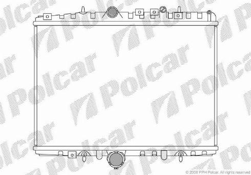 Polcar 233208-1 - Radiateur, refroidissement du moteur cwaw.fr