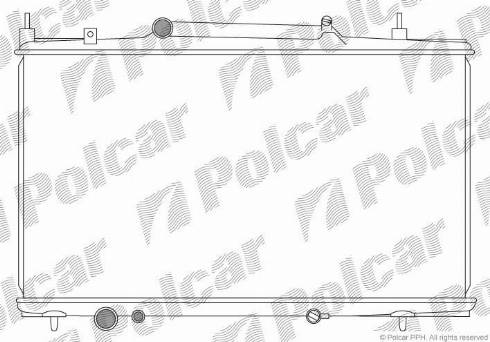 Polcar 233208-3 - Radiateur, refroidissement du moteur cwaw.fr