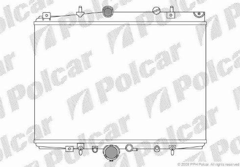 Polcar 233208-7 - Radiateur, refroidissement du moteur cwaw.fr