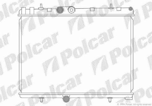 Polcar 232908-1 - Radiateur, refroidissement du moteur cwaw.fr