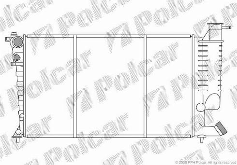 Polcar 2324088X - Radiateur, refroidissement du moteur cwaw.fr