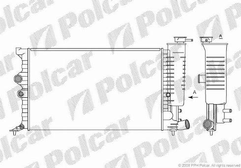 Polcar 2325081X - Radiateur, refroidissement du moteur cwaw.fr