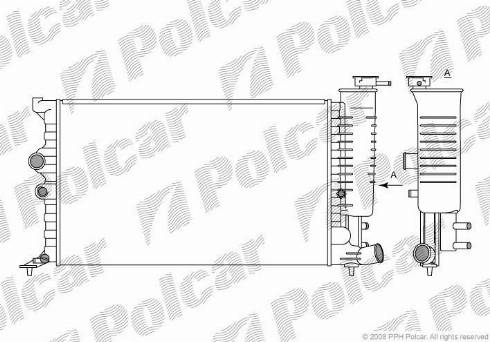 Polcar 2325082X - Radiateur, refroidissement du moteur cwaw.fr