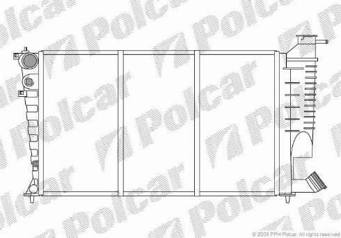 Polcar 2326089X - Radiateur, refroidissement du moteur cwaw.fr