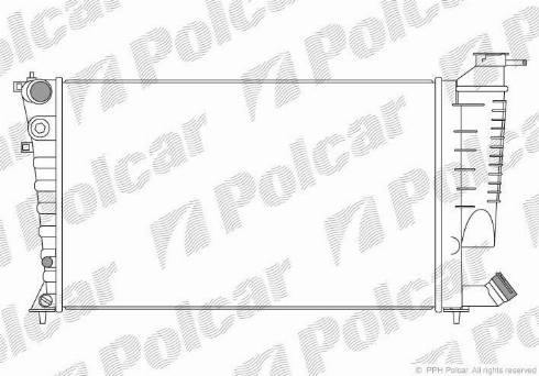 Polcar 232608-9 - Radiateur, refroidissement du moteur cwaw.fr