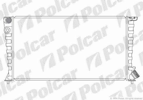 Polcar 232608-4 - Radiateur, refroidissement du moteur cwaw.fr