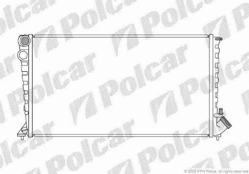 Polcar 232608-5 - Radiateur, refroidissement du moteur cwaw.fr