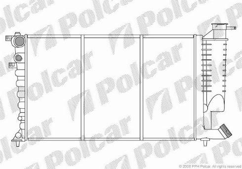 Polcar 2326086X - Radiateur, refroidissement du moteur cwaw.fr