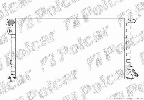 Polcar 2326081X - Radiateur, refroidissement du moteur cwaw.fr