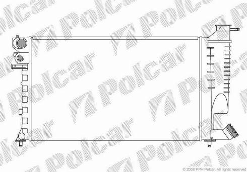 Polcar 2326082X - Radiateur, refroidissement du moteur cwaw.fr