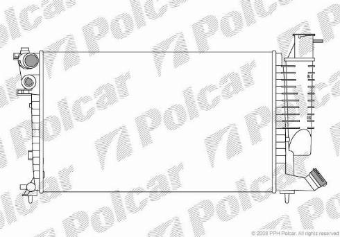 Polcar 232608-2 - Radiateur, refroidissement du moteur cwaw.fr