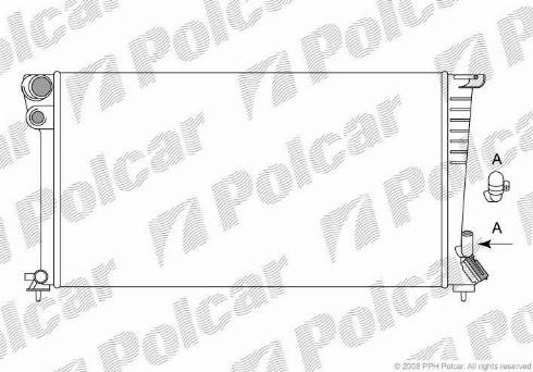 Polcar 232608A4 - Radiateur, refroidissement du moteur cwaw.fr