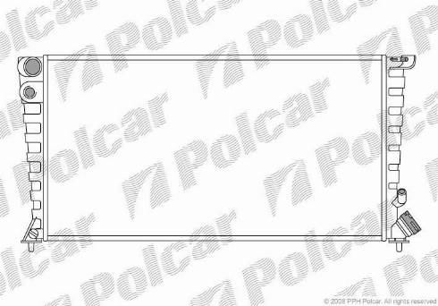 Polcar 232608A5 - Radiateur, refroidissement du moteur cwaw.fr