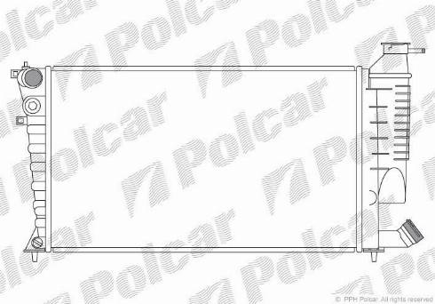 Polcar 232608A6 - Radiateur, refroidissement du moteur cwaw.fr