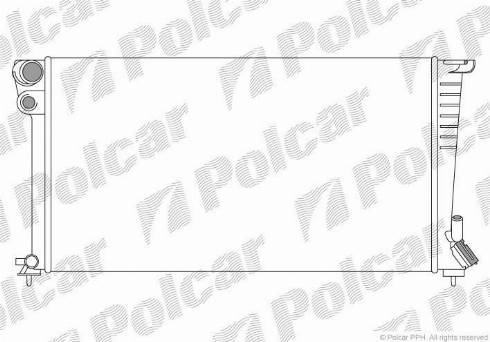 Polcar 232608A8 - Radiateur, refroidissement du moteur cwaw.fr