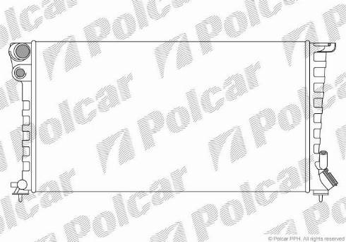 Polcar 232608B4 - Radiateur, refroidissement du moteur cwaw.fr