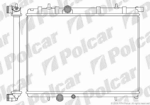 Polcar 2328084X - Radiateur, refroidissement du moteur cwaw.fr