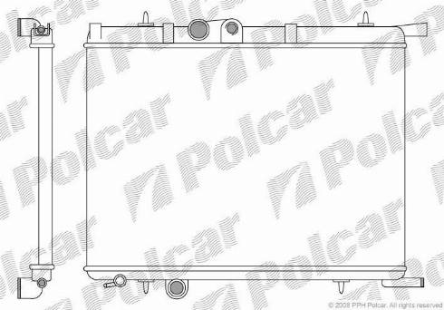 Polcar 2328081X - Radiateur, refroidissement du moteur cwaw.fr