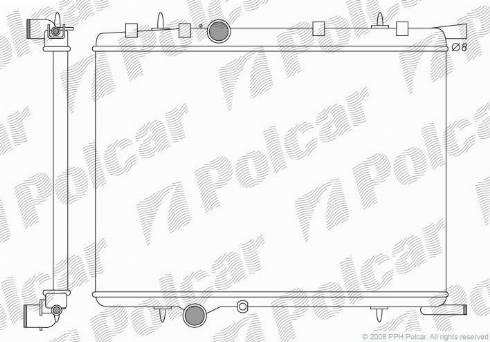 Polcar 2328083X - Radiateur, refroidissement du moteur cwaw.fr