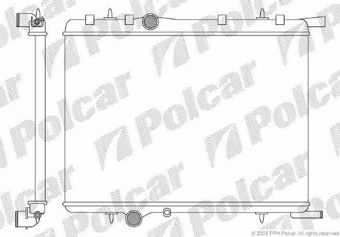 Polcar 2328082X - Radiateur, refroidissement du moteur cwaw.fr